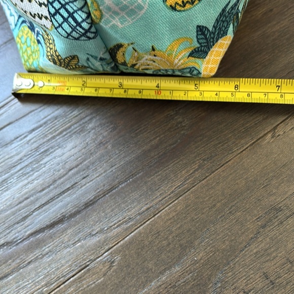 Salt Life Pineapple Paradise Heavyweight Cotton Canvas Beach Tote Bag,Aruba Blue - Picture 9 of 11